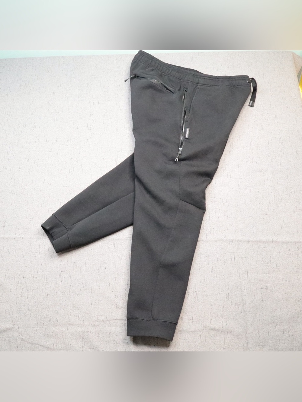 BYLT Jogger Pants Mens XXL Black Premium Basics Fleece Zip Pocket Athletic